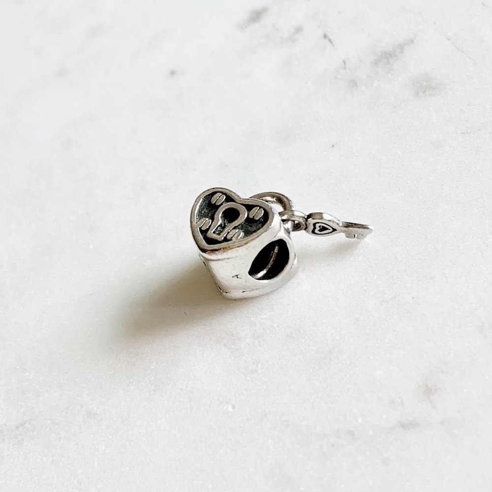 Chamilia Heart Lock Charm